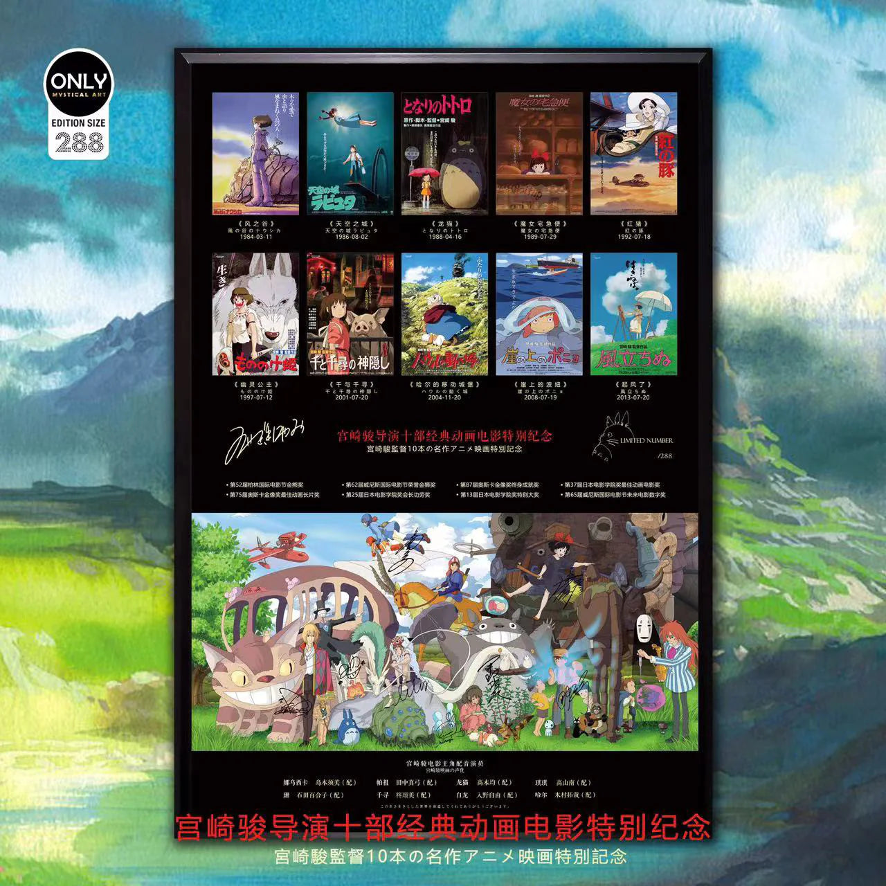 Studio Ghibli Signed Framed Wall Art 1