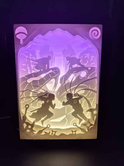 [MADE TO ORDER]Handmade Origami Scene Light Boxes (Variations) (Shipping Calculated At Checkout)