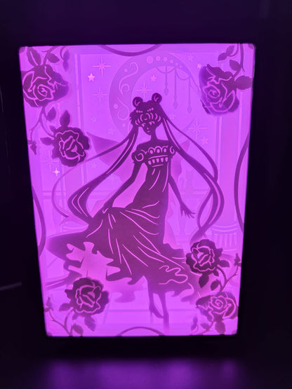 [MADE TO ORDER]Handmade Origami Scene Light Boxes (Variations) (Shipping Calculated At Checkout)