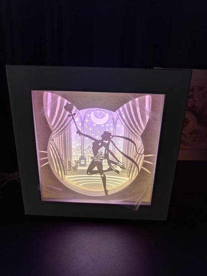 [MADE TO ORDER]Handmade Origami Scene Light Boxes (Variations) (Shipping Calculated At Checkout)