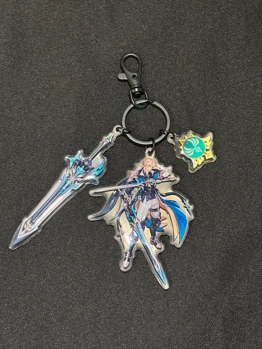 Genshin Impact - Varka Acrylic 3 Piece Keychain