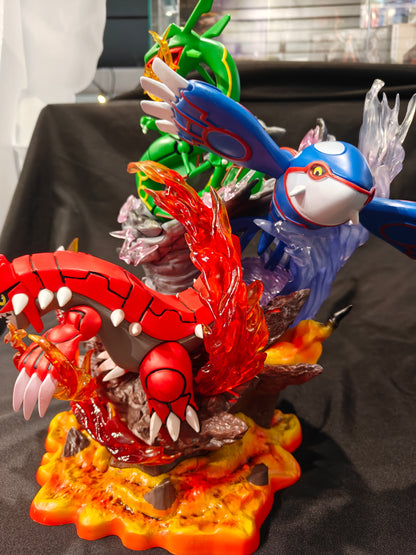 Pokemon - Legendary Weather Trio - Groudon, Kyogre, and Rayquaza Fan-made PVC Figure