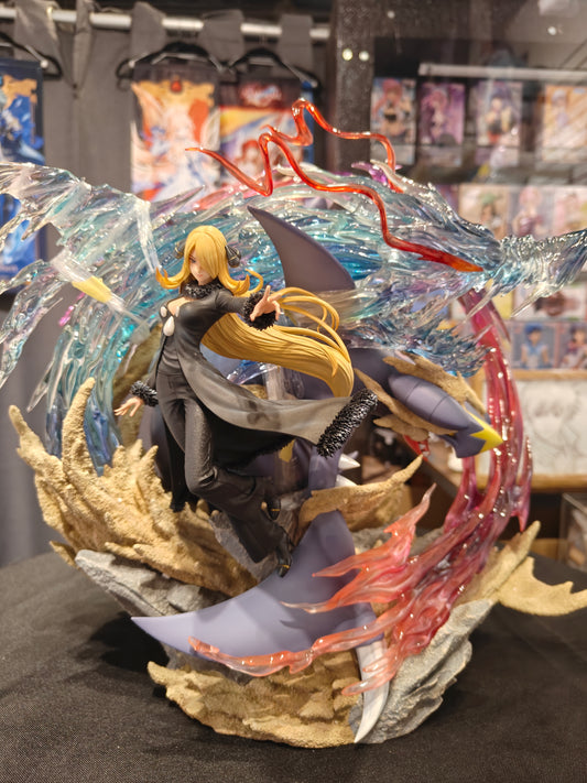 [US STOCK] Pokemon - Fantasy Studio - Cynthia & Garchomp Resin Statue