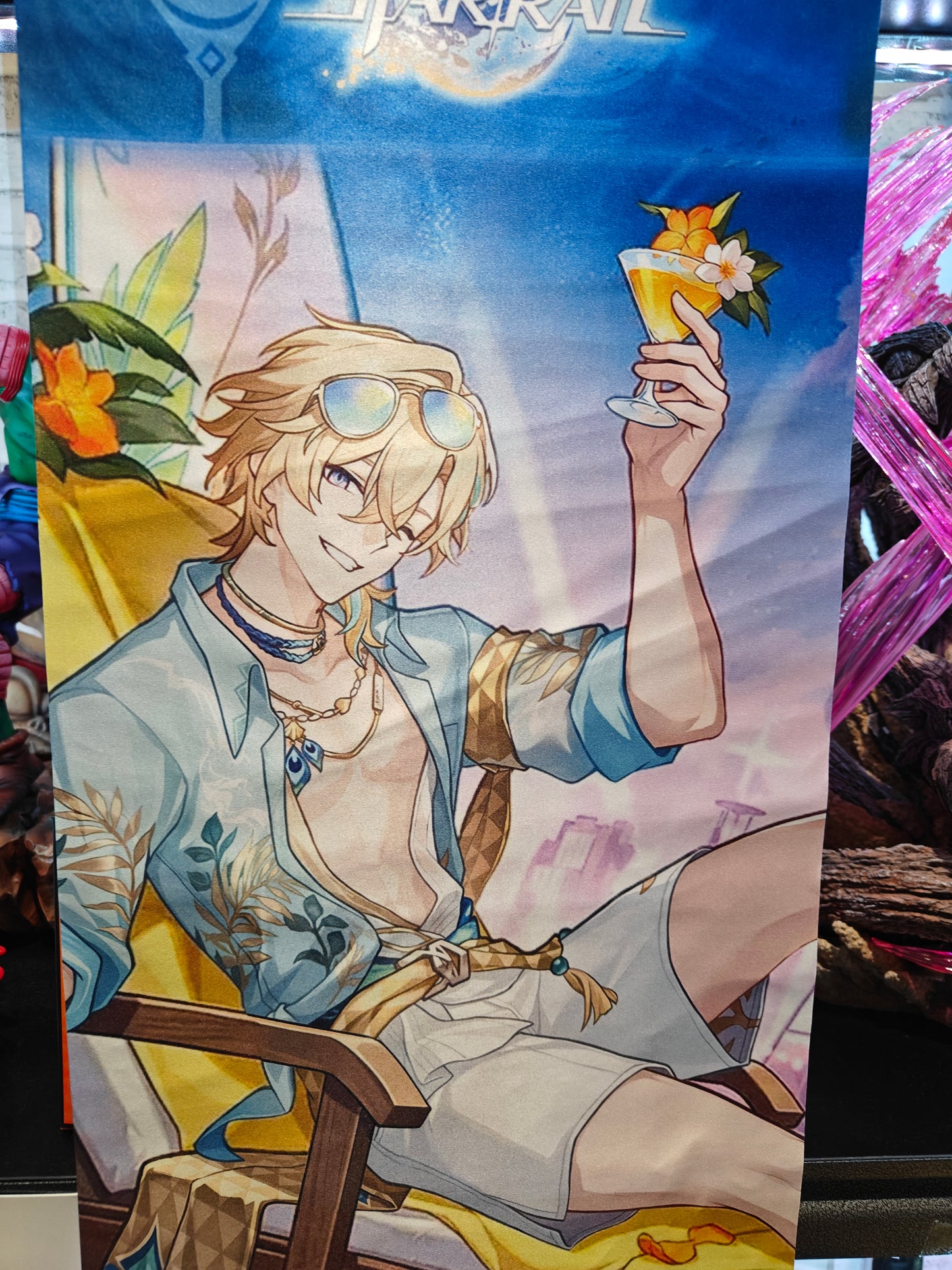 Honkai Star Rail - Aventurine • Waveflair Wall Scroll