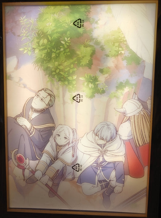 Frieren: Beyond Journey's End - Frieren Group Style B Light Up Frame Art Portrait