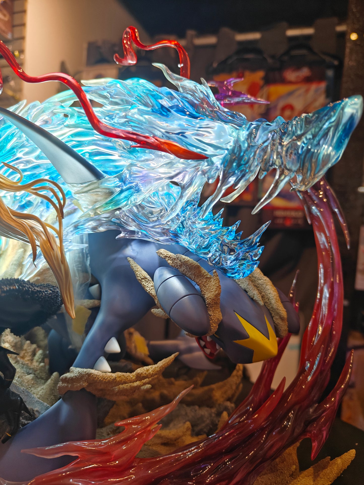 [US STOCK] Pokemon - Fantasy Studio - Cynthia & Garchomp Resin Statue
