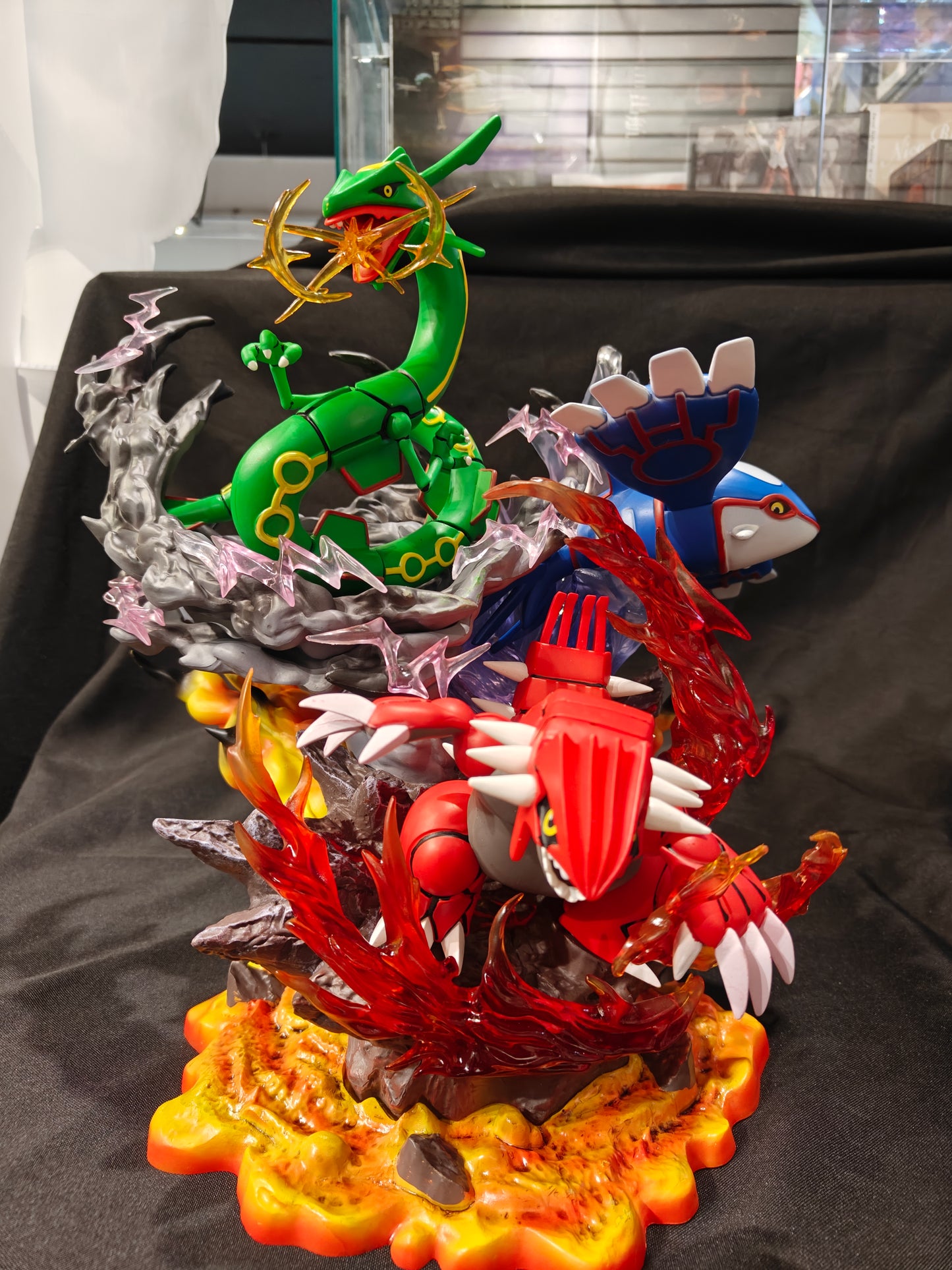 Pokemon - Legendary Weather Trio - Groudon, Kyogre, and Rayquaza Fan-made PVC Figure