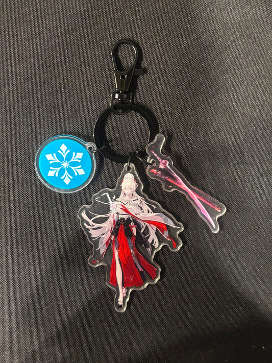 Wuthering Waves - Hiyuki Acrylic 3 Piece Keychain