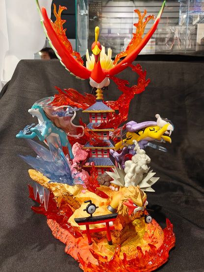 Pokemon - The Legendary Beasts - Ho-oh, Raikou, Entei, and Suicune Fan-made PVC Figure