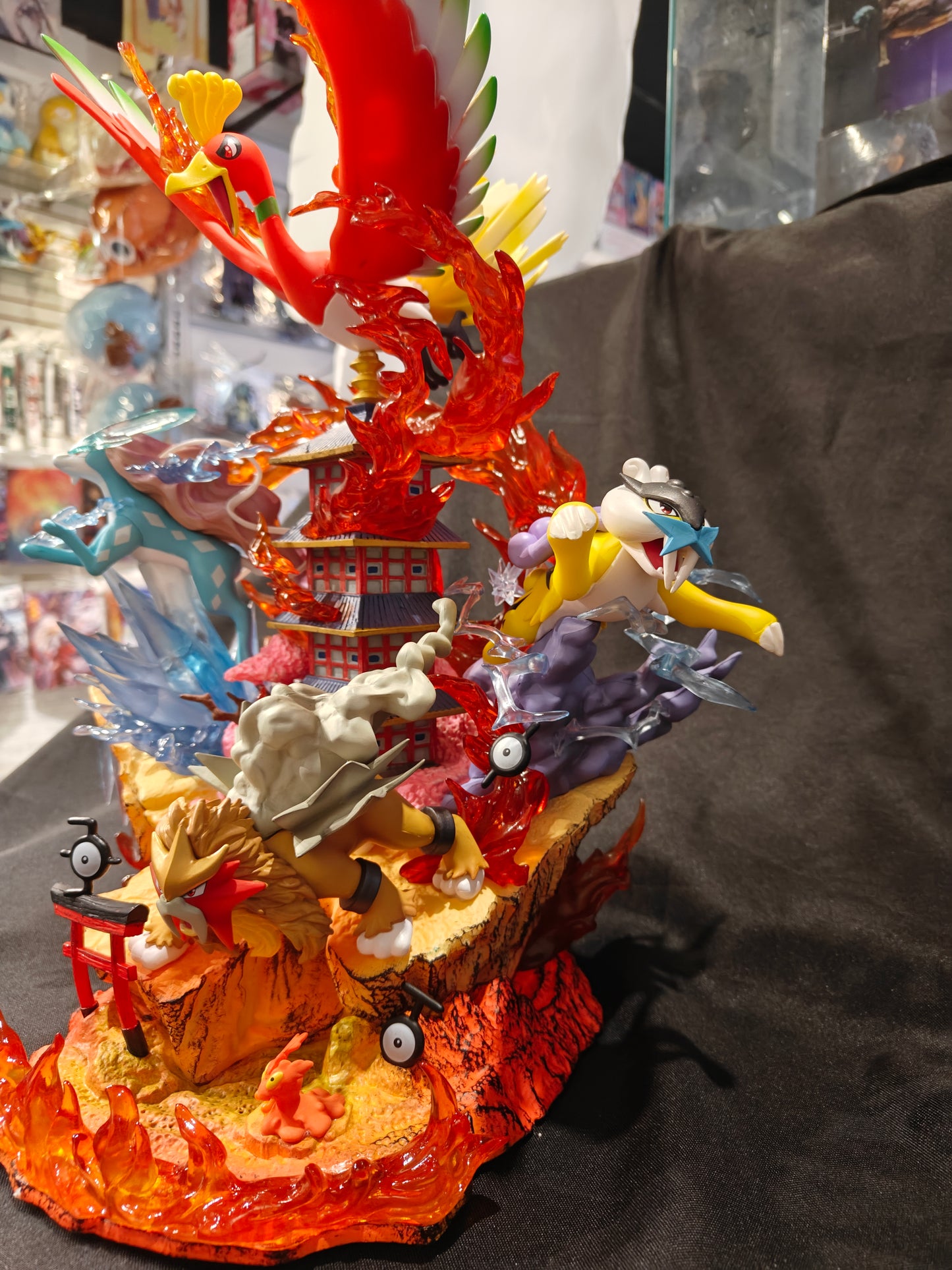 Pokemon - The Legendary Beasts - Ho-oh, Raikou, Entei, and Suicune Fan-made PVC Figure