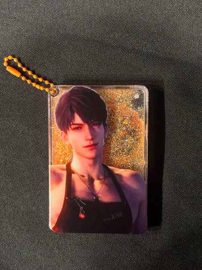 Love and Deepspace - Caleb Style 4 Acrylic Glitter Keychain
