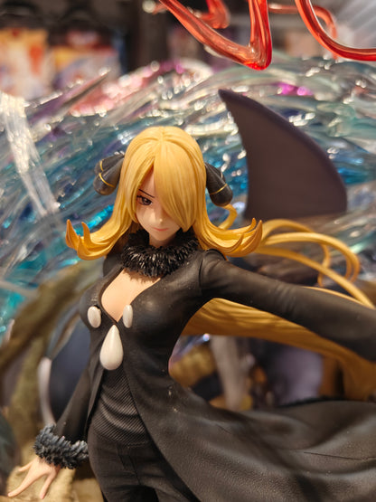 [US STOCK] Pokemon - Fantasy Studio - Cynthia & Garchomp Resin Statue