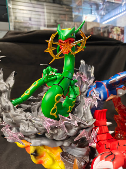 Pokemon - Legendary Weather Trio - Groudon, Kyogre, and Rayquaza Fan-made PVC Figure