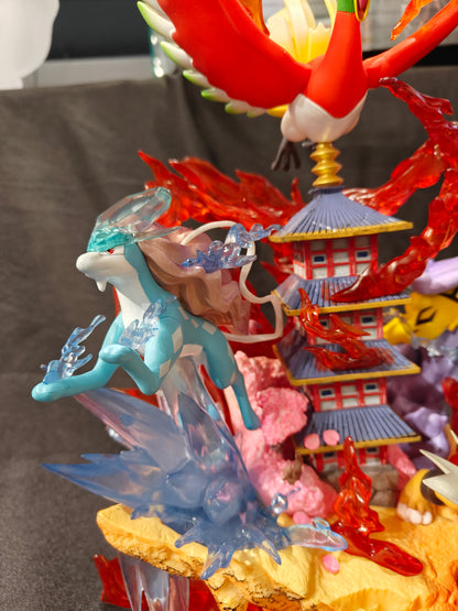 Pokemon - The Legendary Beasts - Ho-oh, Raikou, Entei, and Suicune Fan-made PVC Figure