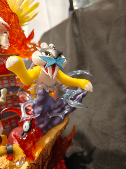 Pokemon - The Legendary Beasts - Ho-oh, Raikou, Entei, and Suicune Fan-made PVC Figure