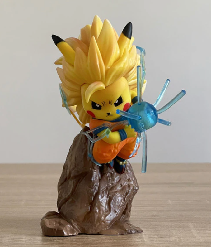 Pikachu Cos Goku SSJ3