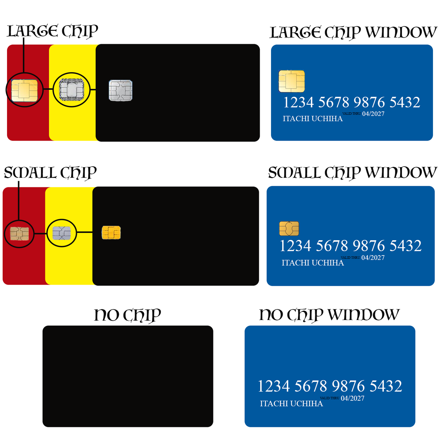 Baka Credit Card Sticker(Please Read Description)