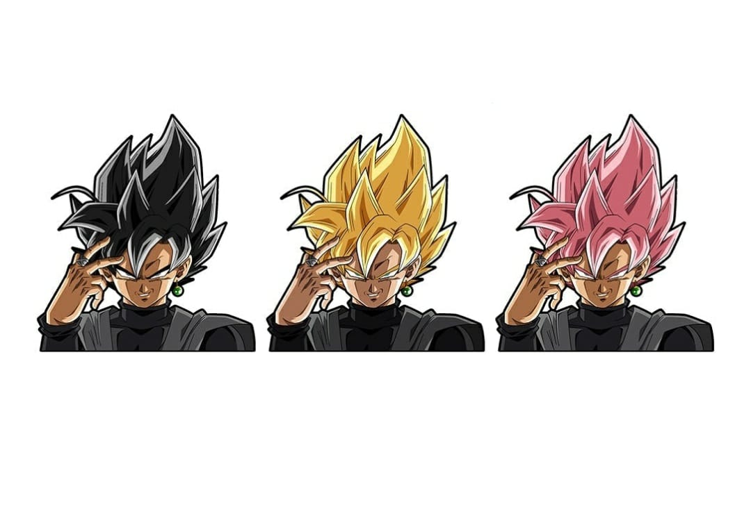 Dragon Ball Z - Goku Black 3D Decal (Please Read Description)