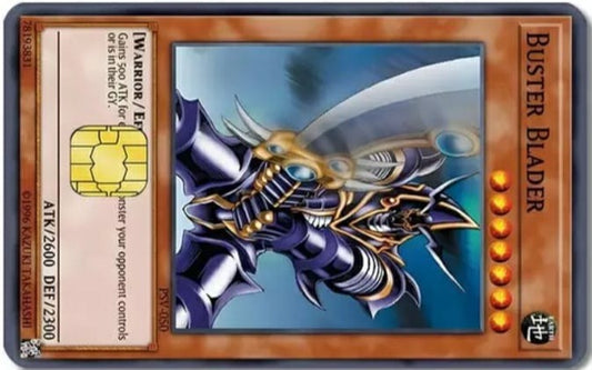 YuGiOh Buster Blader Credit Card Sticker (Please Read Description)