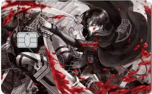 Attack On Titan - Levi Credit Card Sticker (Please Read Description)