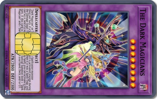 Yu-Gi-Oh The Dark Magicians Credit Card Sticker(Please Read Description)