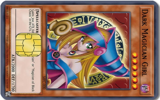 YuGiOh - Dark Magician Girl Credit Card Sticker (Please Read Description)