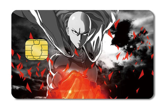 One Punch Man Saitama Credit Card Sticker