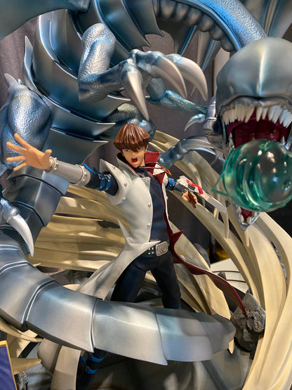 [US STOCK] Dynamic Studio - Kaiba with Blue Eyes White Dragon Resin Statue